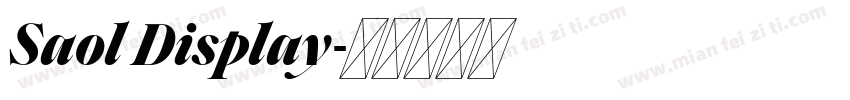 Saol Display字体转换